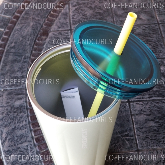 Starbucks Mint Green Stainless Steel Cold Cup Tumbler 24oz Venti NWT - Picture 6 of 8